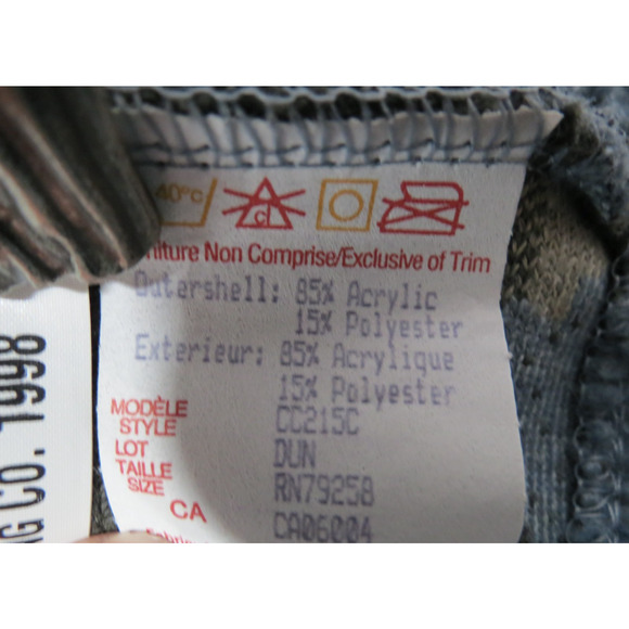 County Clothing Co Size Large Blue Fleece Vest w/ Elk, Moose, Bear Trees Nature - Picture 9 of 9